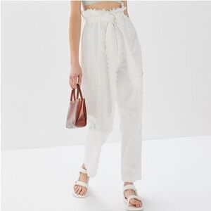 House of Sunny High Waist Paperbag Pants Size 2